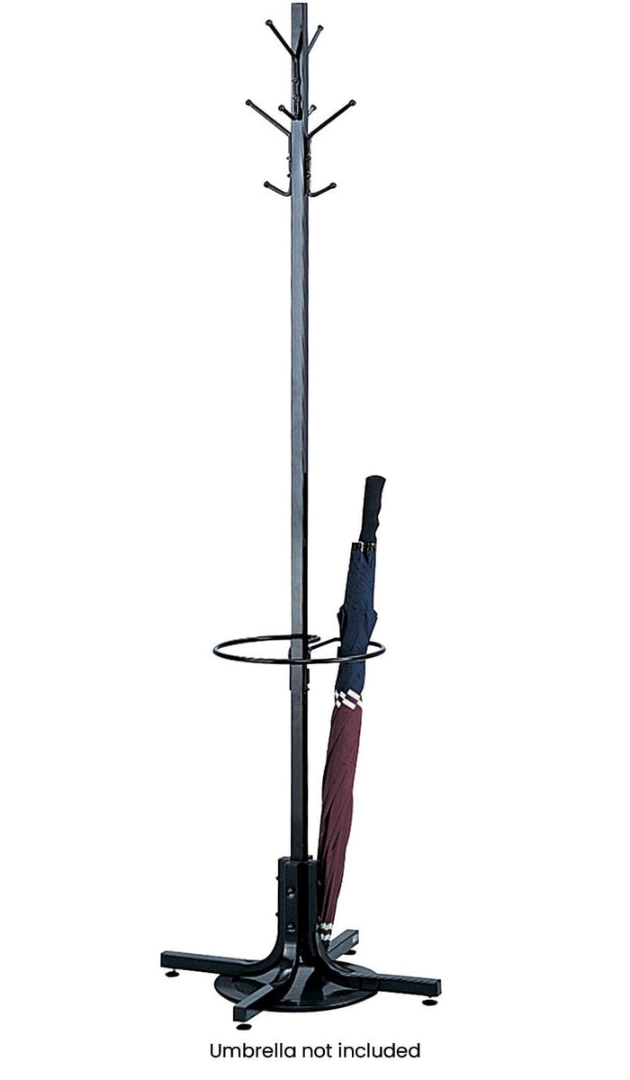 Coat Rack with Umbrella Stand Black [4168BL] – Office Chairs