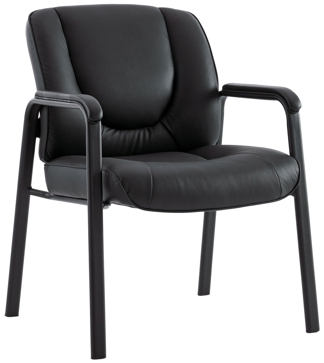 Harwick Top Grain, Genuine Leather Waiting Room Chair - Four