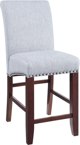 Office Star MET8724-H14 24" Parsons Barstool, smoke