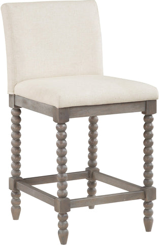 Office Star ABB26-L32 Abbott 26" Spindle Stool, linen