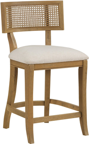 Office Star ANA26-L32 Alaina 26" Cane Back Counter Stool, linen