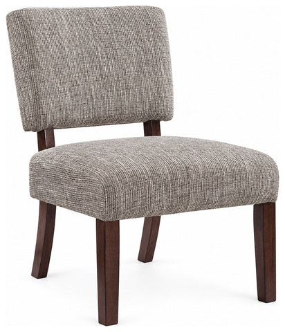 Office Star JAS Ave Six Jasmine Accent Chair in Maze, gray upholstery, angled front view