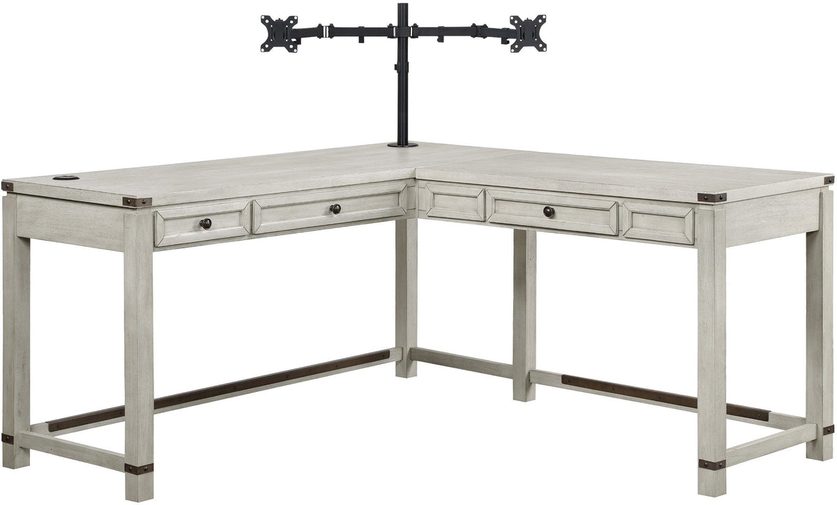 Office Star Baton Rouge L Shaped Desk with Monitor Mount [BTL2937DM