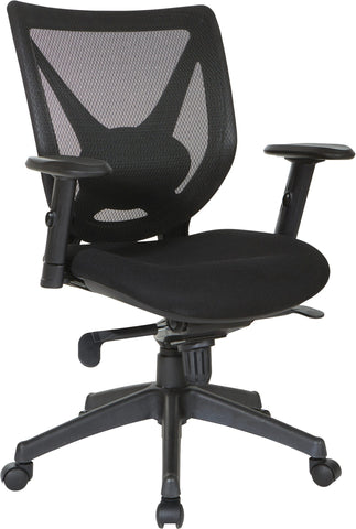 Office Star EM98880-F3 Black Screen Back Chair