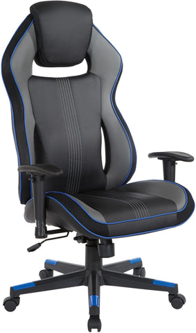 Office Star BOA225-BL BOA II Gaming Chair, blue