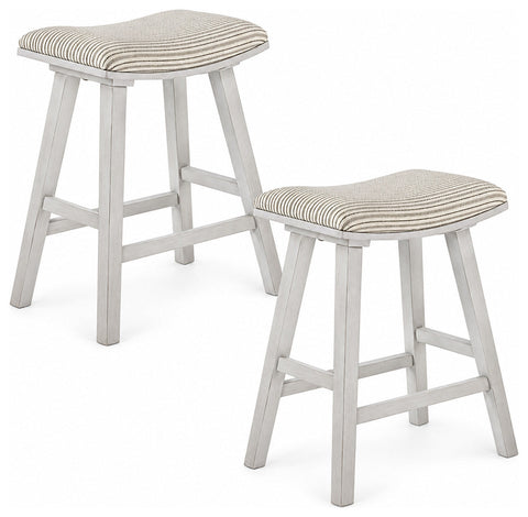 Office Star CLY24 Coley 24" Saddle Stool, angled front view