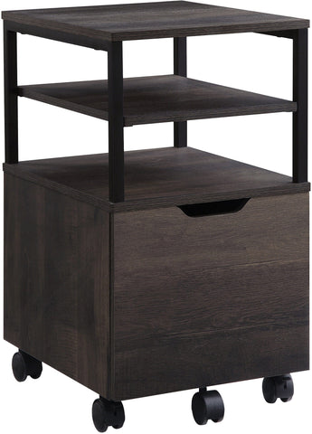 Office Star CNT15-AH Contempo Mobile Cart, ozark ash