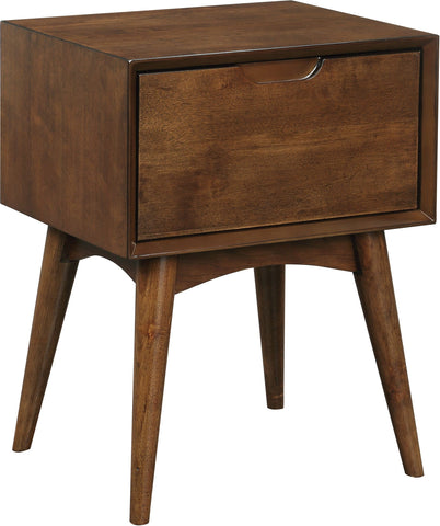 Office Star CPH05-WA Copenhagen Accent Table w/ Drawer, walnut