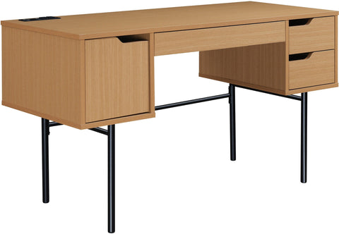 Office Star DEN5422ED-NT Denmark Executive Desk, natural