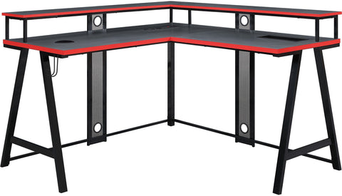 Office Star DSR5454GLD Disruptor L-Shape Gaming Desk