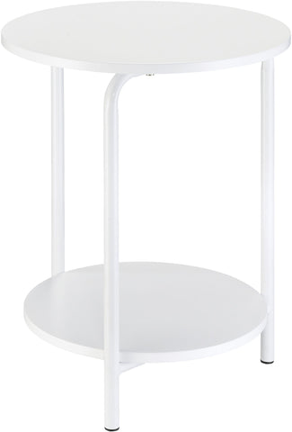 Office Star ELG-11 Elgin Accent Table, white
