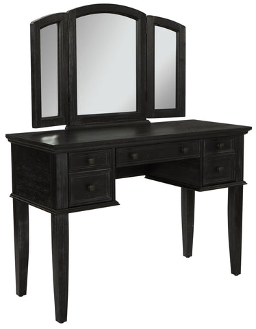 Office Star BP-4200-05B Farmhouse Basics Vanity and Mirror, angled front view