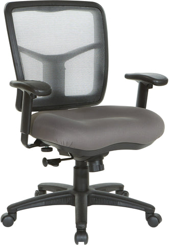 Office Star 92555-9201 Grey Air Mist Mesh Back Chair, grey mesh back, carbon seat