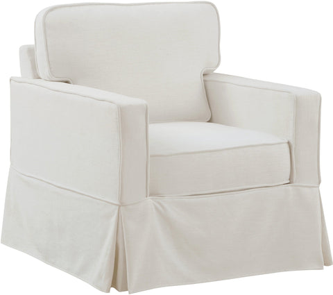 Office Star HNA51-S65 Halona Upholstered Armchair, ivory