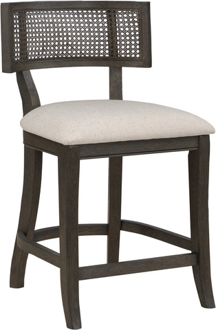 Office Star LNT26-L32 Lantana 26" Cane Back Counter Stool, linen