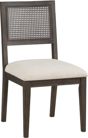 Office Star LNTDC2-L32 Lantana Cane Back Dining Chair, 2-Pack, linen