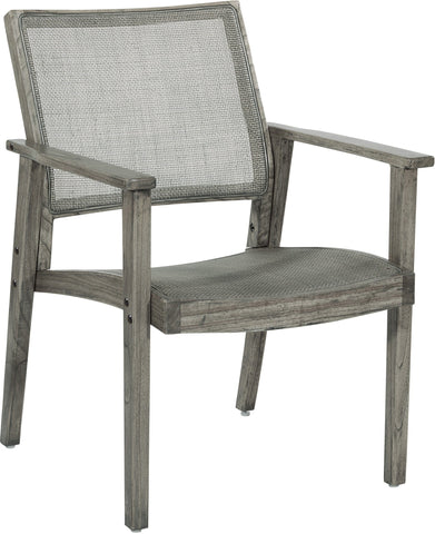 Office Star LAV-GRY Lavine Cane Armchair, rustic grey