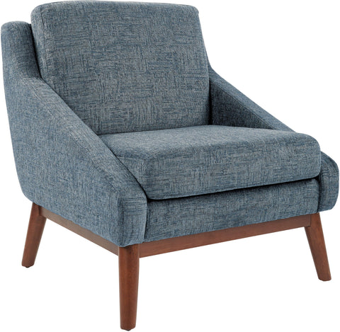 Office Star SL4411R-MC3 Mid-Century Club Chair, navy