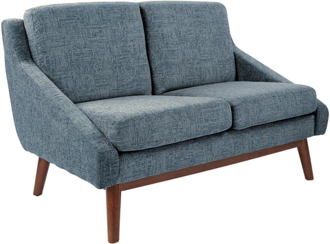 Office Star SL4422R-MC3 Mid-Century Loveseat, navy