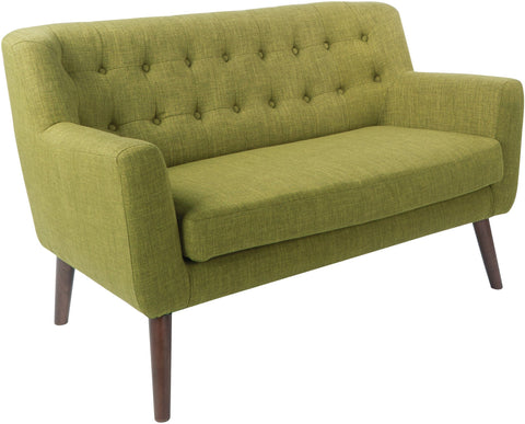Office Star MLL52-M17 Mill Lane Loveseat, green