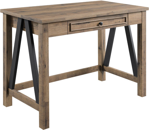 Office Star QTN1288-SLV Quinton Writing Desk, salvage oak