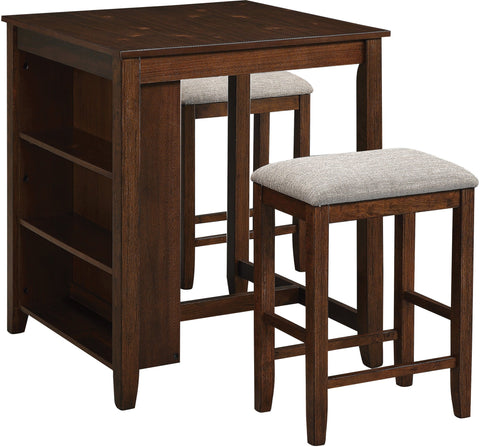Office Star BP-REGBD-WA Regal Bar Height Dining Set, walnut