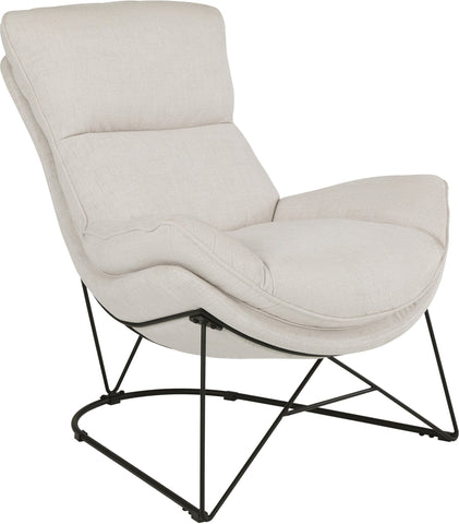 Office Star RYD-H23 Ryedale Lounge Chair, cream