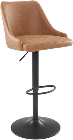 Office Star SYL-P42 Sylmar height-adjustable Stool, sand faux leather