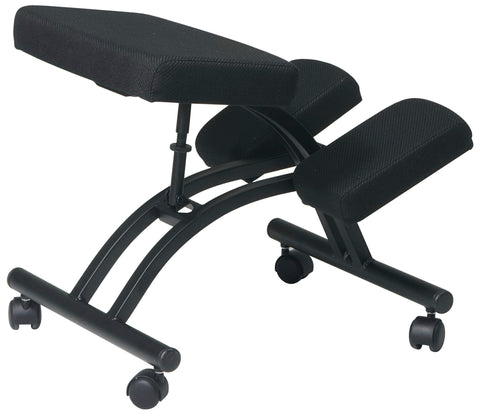 Office Star KCM1420 Work Smart Ergonomic Knee Sit Chair, angled front view