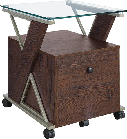 Office Star ZNFC-TC Zenos Mobile Cabinet, cherry