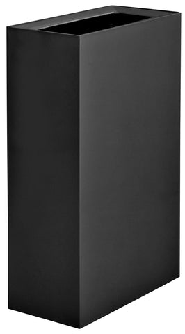 Safco 9448BL/9450BL Mixx 29-gallon rectangular recycling bin in black with rectangular lid