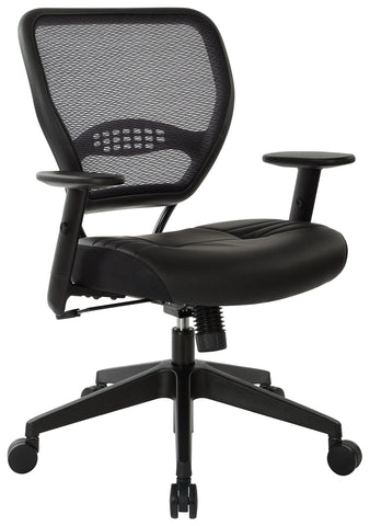 Office Star 5700E Space Seating Air Grid Mesh Task Chair, angled front view