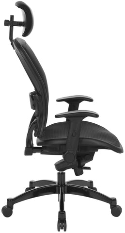 Office Star 27876R Space Seating Matrex Back and Seat Chair with Headrest, side view