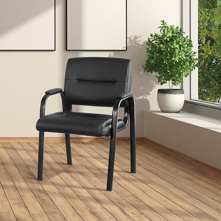 Work Smart™ Faux Leather Visitors Chair [FL10274] – Office Chairs