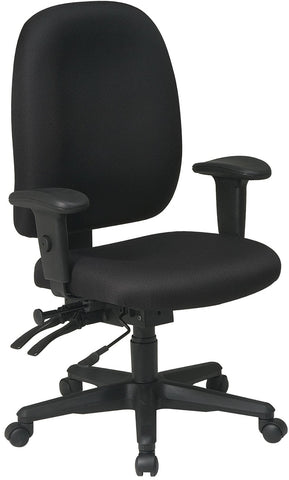 Office Star 43998-231 Work Smart Multi-Control Ergonomic Office Chair, black