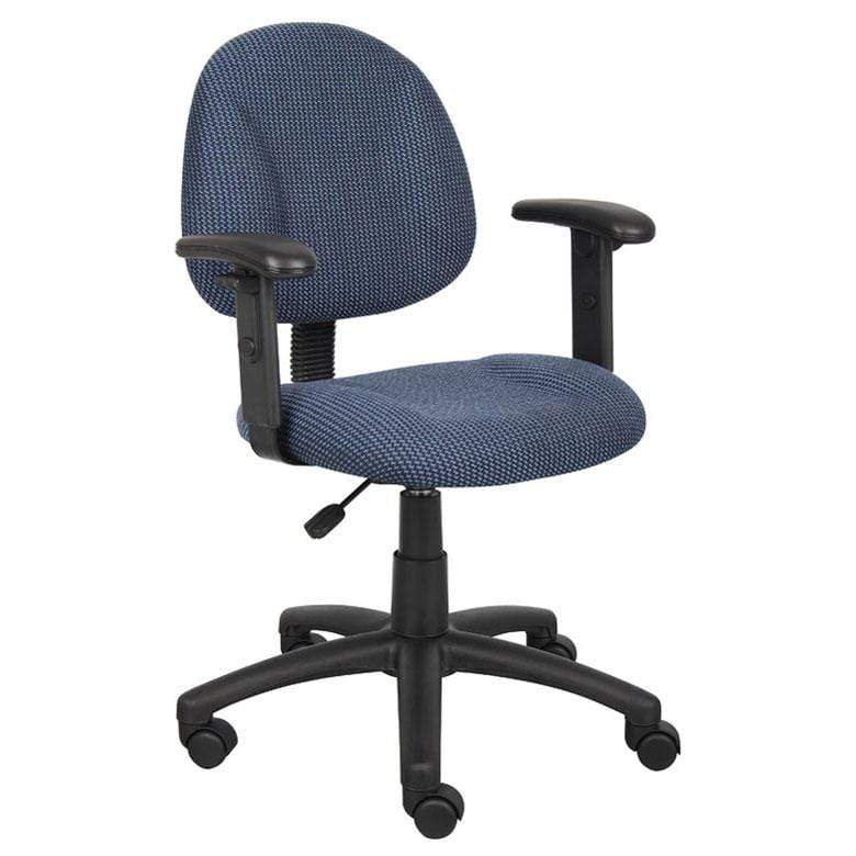 Boss Chair Blue Captains Chair Boss Fabric Computer Chair [B315