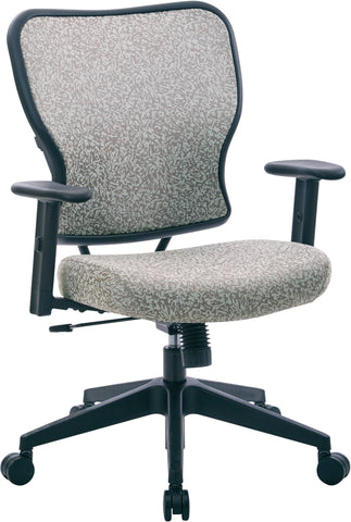 Office Star 213-J44N1W Deluxe Latte Fabric 2 to 1 height-adjustable Chair, teal