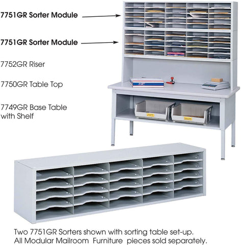 Safco Mailroom Organizer 7751GR