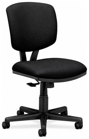 HON HON5703T Volt black fabric task chair, front angled view without arms