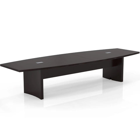 Mayline ACTB12LDC Aberdeen 12' Conference Table, Boat, mocha finish