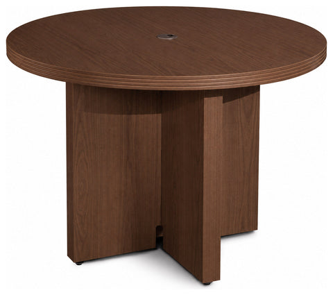 Mayline ACTR42LDC Aberdeen 42" Round Conference Table, mocha finish