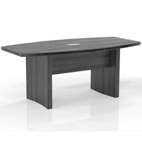 Mayline ACTB6LGS Aberdeen 6' Conference Table, Boat, gray steel finish