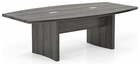 Mayline ACTB8LGS Aberdeen 8' Conference Table, Boat, gray steel finish