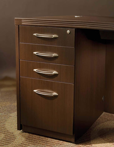 Mayline APBBF20LDC Aberdeen Credenza PBBF Pedestal, mocha finish