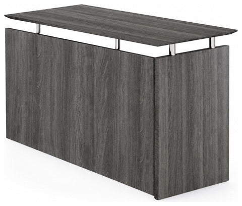 Mayline MNRTLGS Medina 48.5" Non-Handed Return, gray steel finish