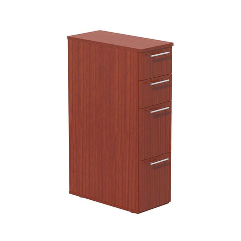 Mayline ABSPTLCR Skinny Pedestal, Tall, cherry finish
