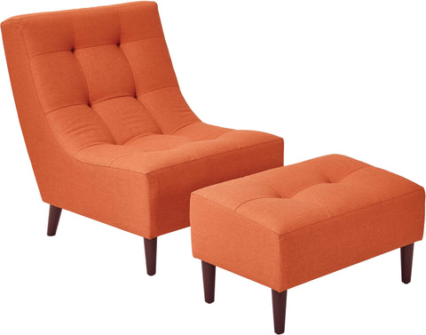 Office Star HDS51-M5 OSP Accents Hudson Chair Milford, tangerine