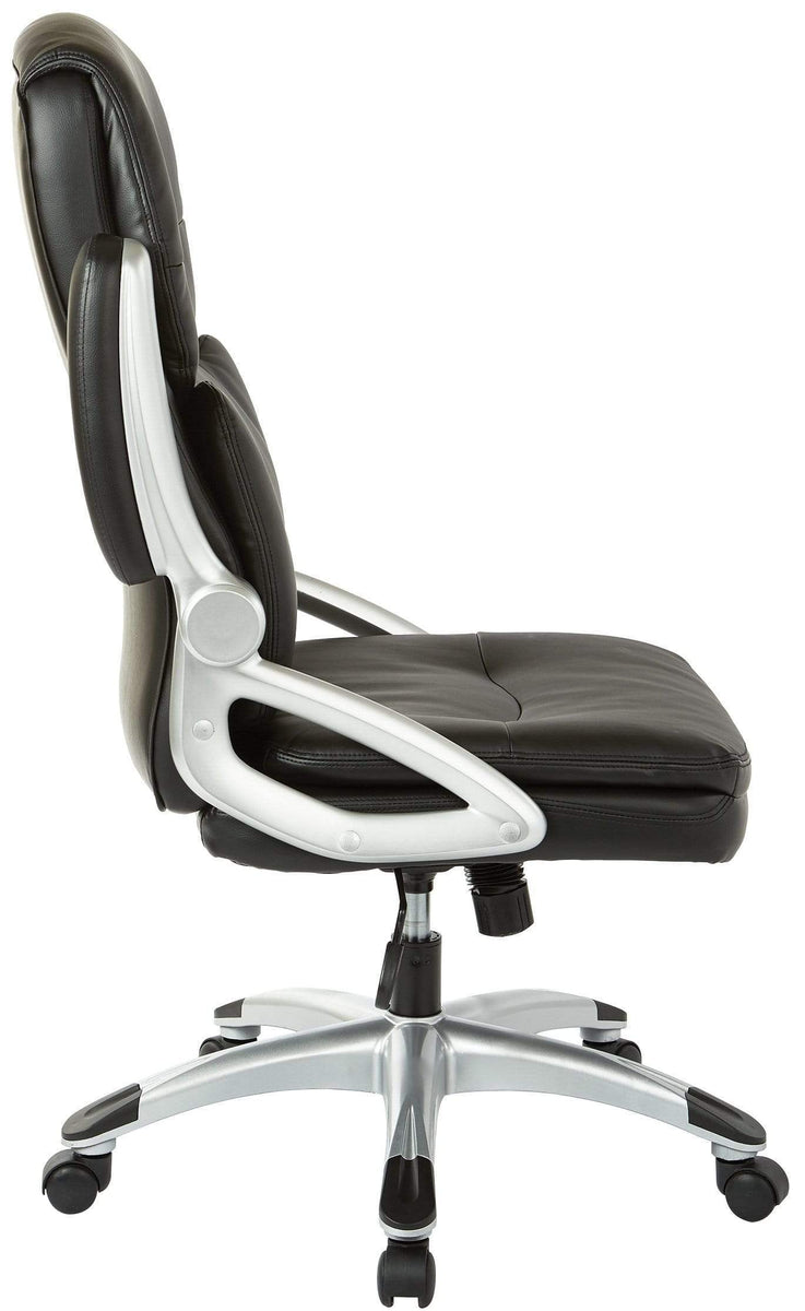 Office Star Work Smart™ High Back Leather Executive Manager's Chair [E