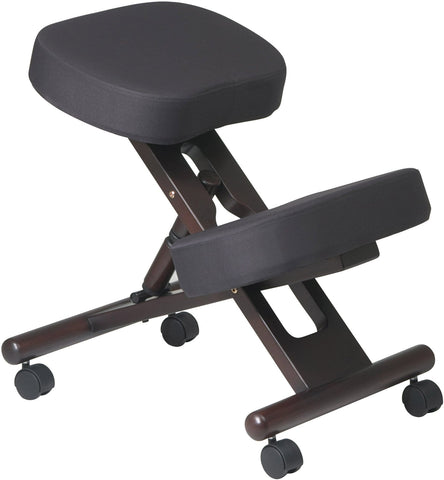 Office Star KCW778 Work Smart Wood Finish Kneeling Chair, espresso