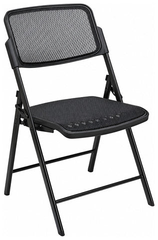 Office Star 81308 Pro Line II Matrix Mesh Folding Chairs, angled front view